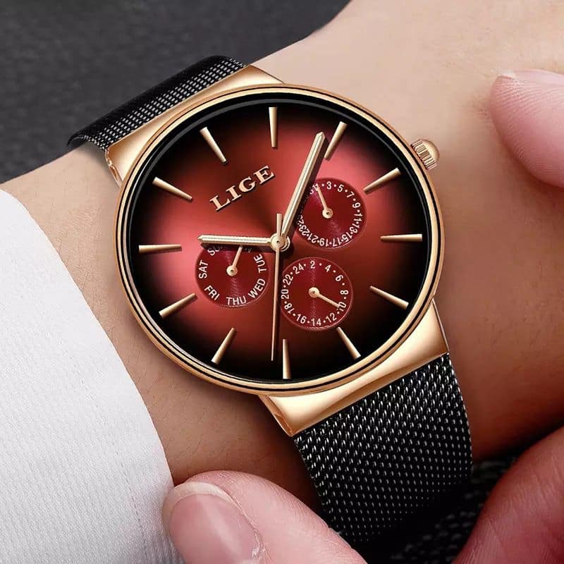 2022 LIGE Men's Watches Top Brand Luxury Men Wrist outlet Watch